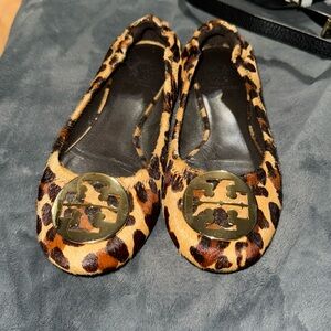 Tory Burch leopard ballet flats